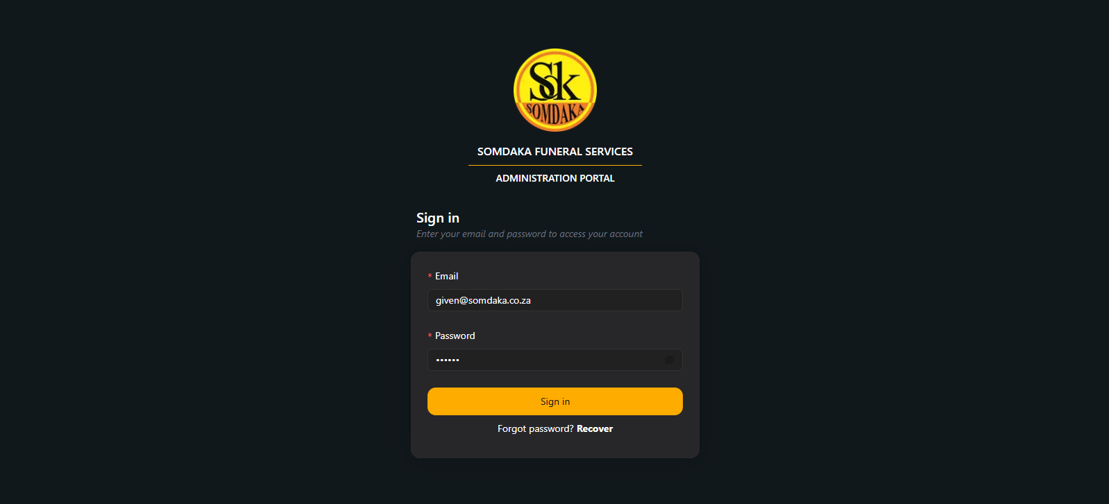 ⚰️ SDK Admin Portal